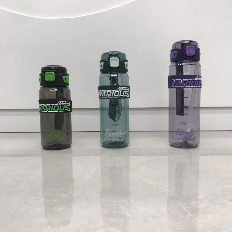 VARIOUS潮牌风运动吸管杯!带刻度+防烫圈 按扣开盖 学生户外通勤颜值款详情4