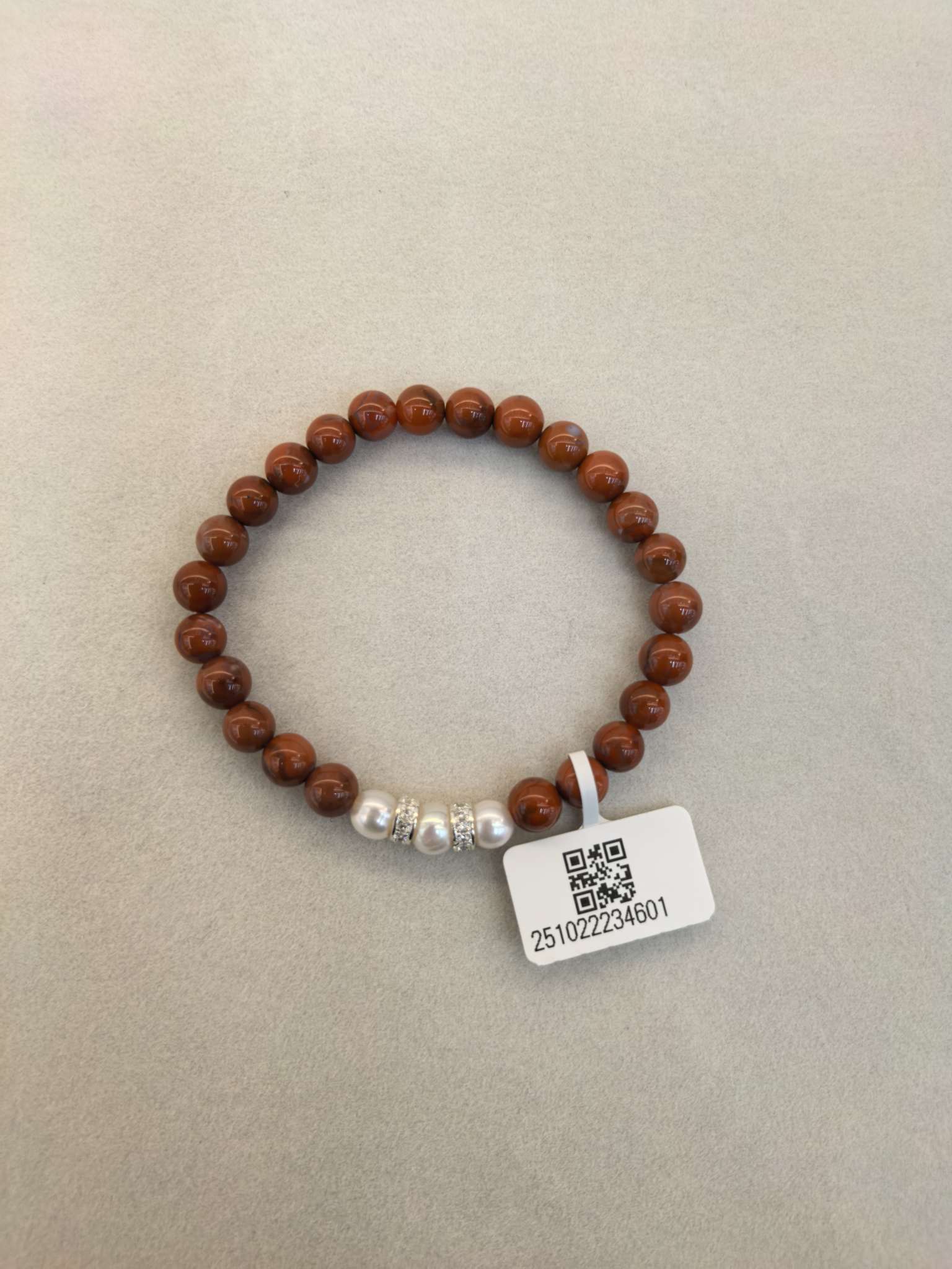 宇坤珠宝 天然南红玛瑙散珠手串 冰飘火焰柿子红玛瑙圆珠珍珠手链批发 