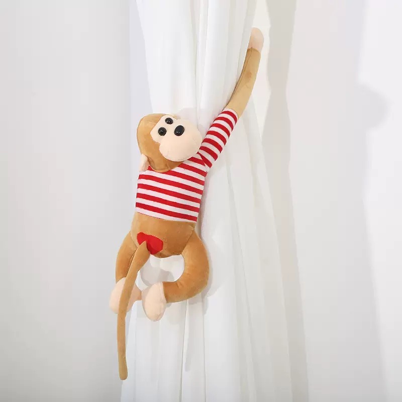 Colorful, super soft, long-wall monkey plush toy figurines, wedding gifts, cute pendants, children's favorite creative and trendy toys Specification image