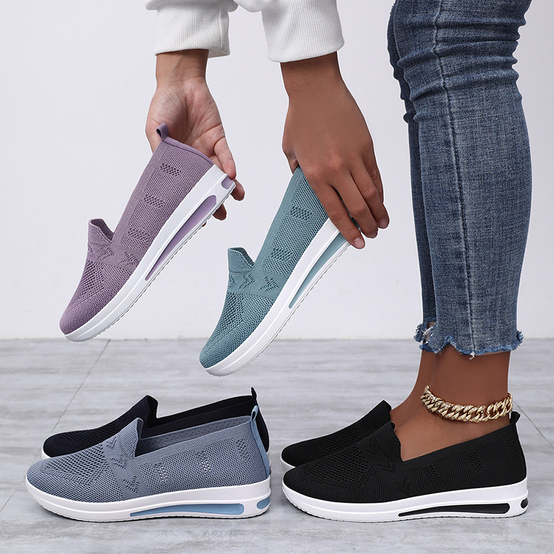 Customized shoes for women, autumn cross-border temu delivery, single shoes for home, lazy people, one-step women's shoes, mom shoes, casual shoes Application Scenario
