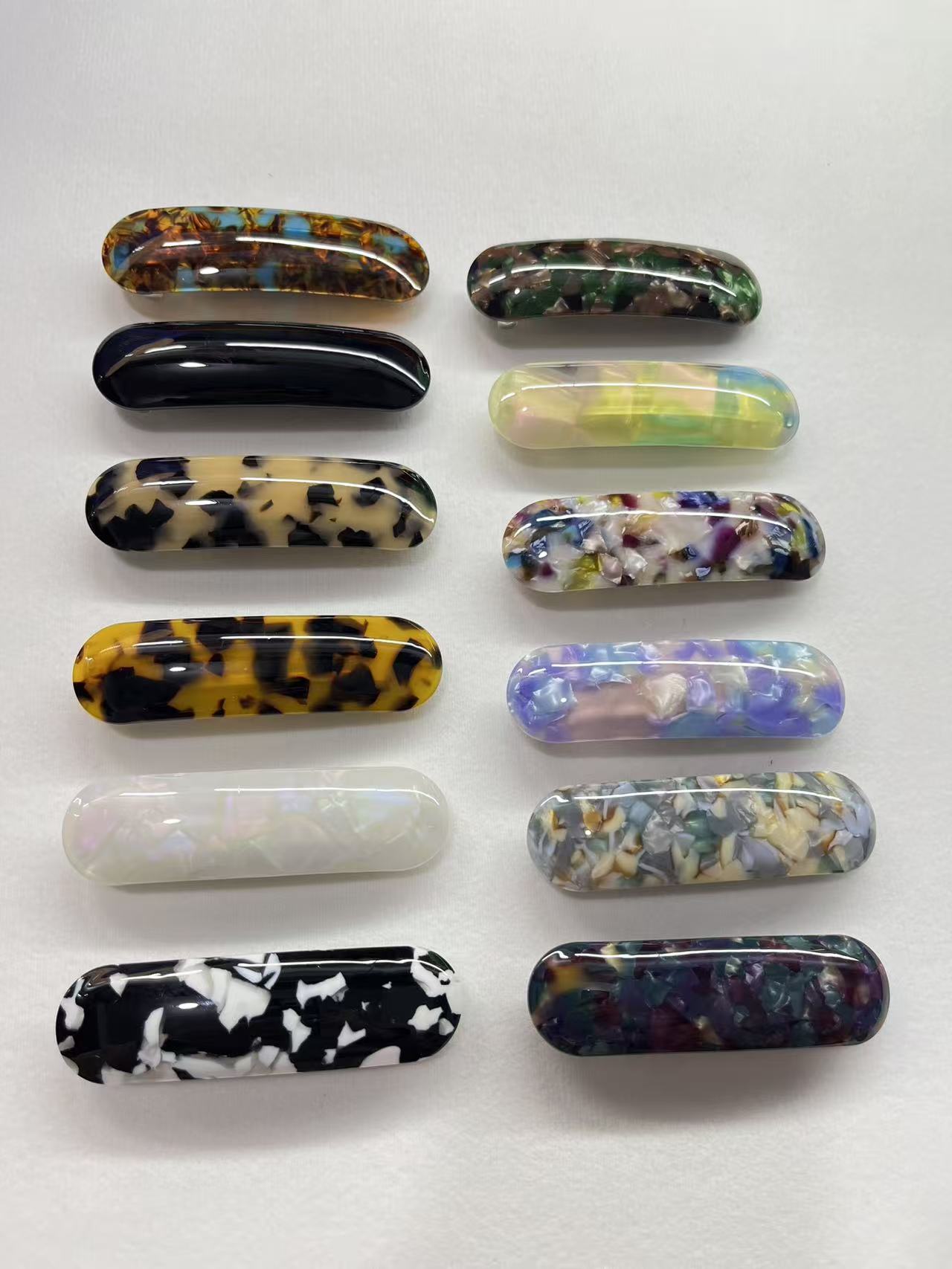 时尚简约弹簧夹边夹醋酸环保发卡