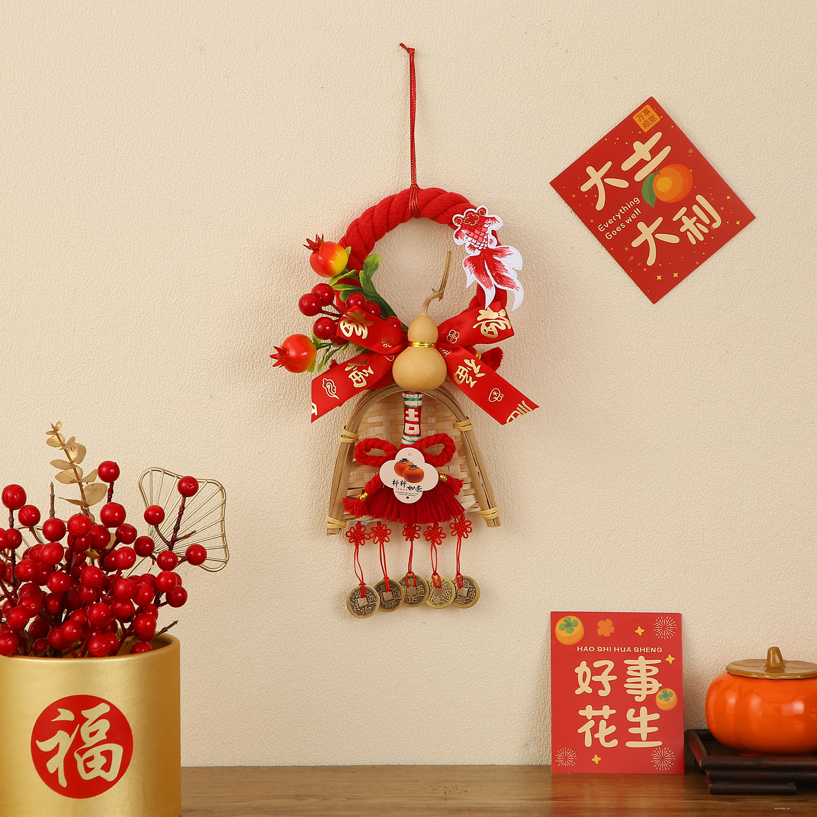 Zhu Gong Cultural Products, Chinese-made knot decorations, hand-woven ropes, Chinese knot pendants, multiple options available, festive items, festive Chinese knot pendants, festive Chinese knot rope art, Chinese knots, festive Chinese knot pendants details Picture