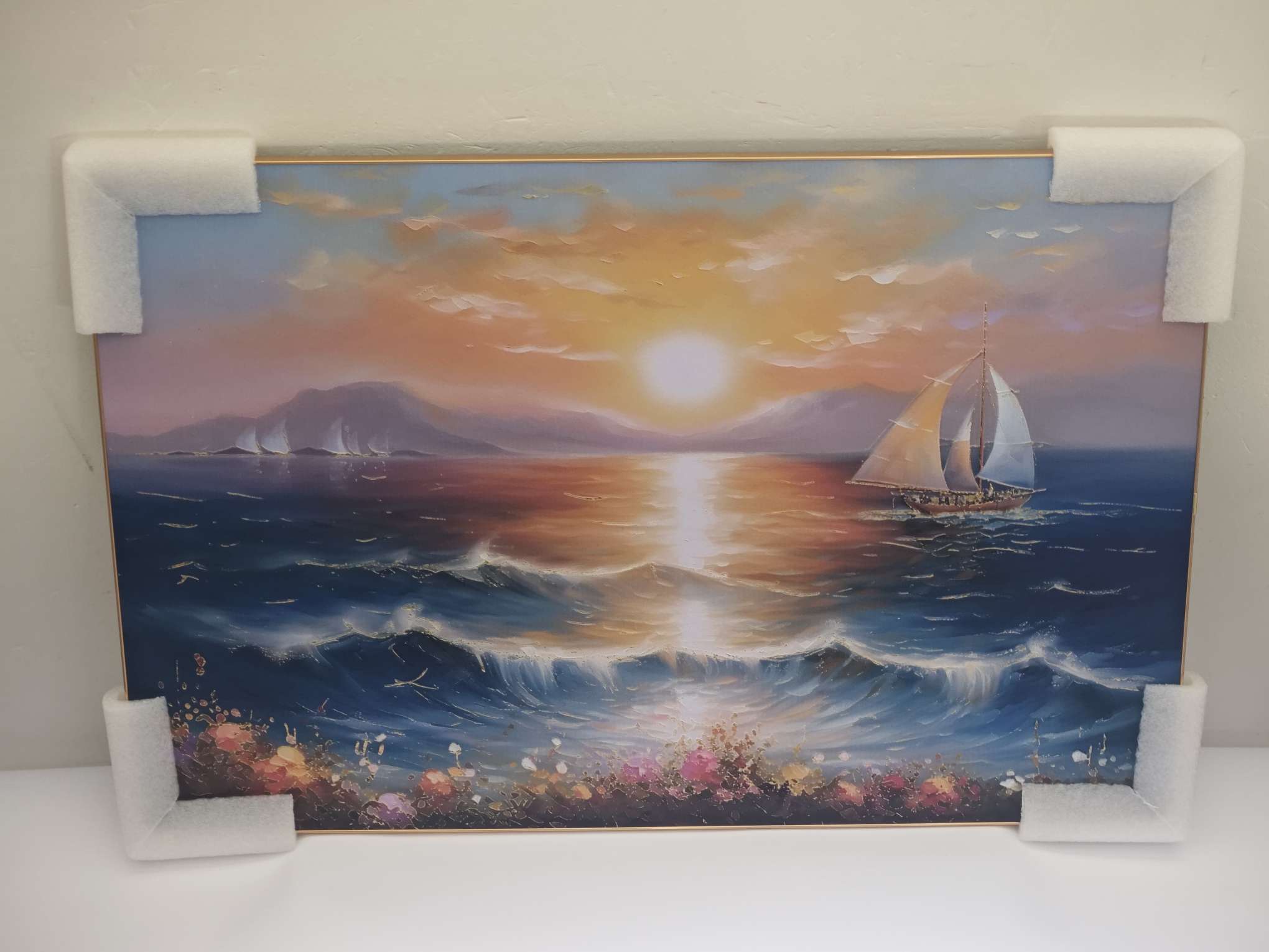 晶瓷画钻石画沙发肌理画相框详情图4