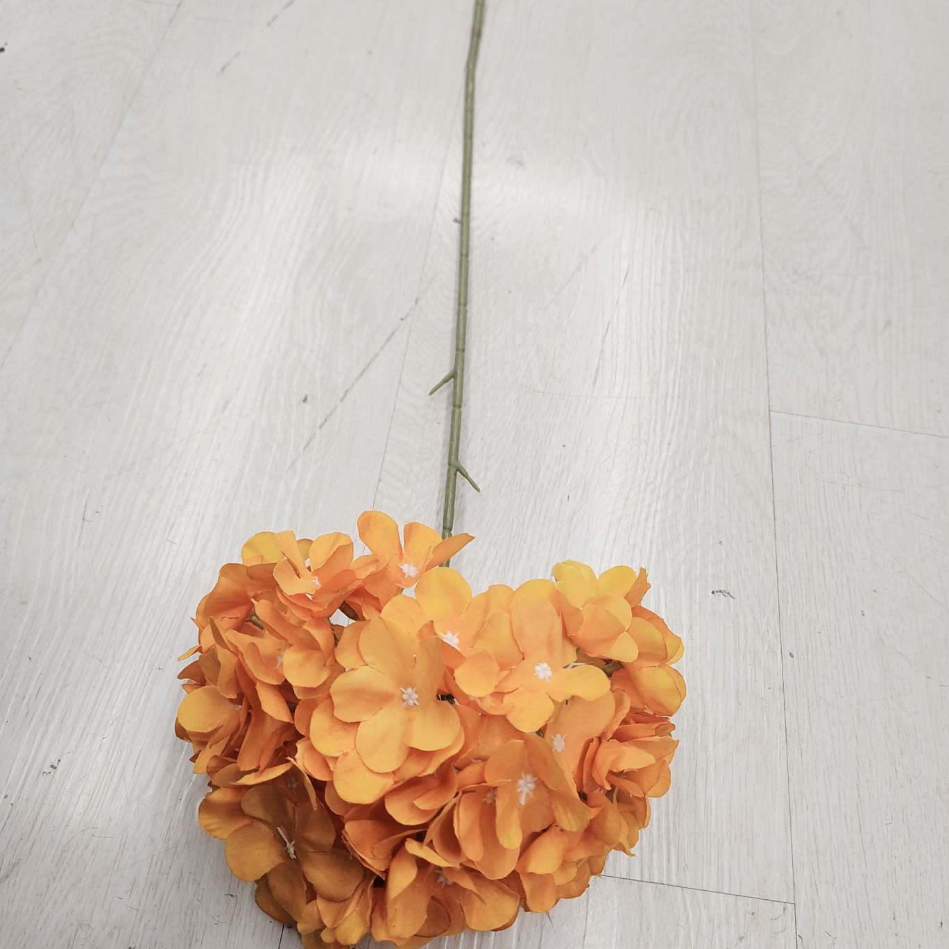 90-piece single hydrangea flower office culture simulation garden rose pole torch carnival night guide, electroplated rose crochet bouquet Specification image