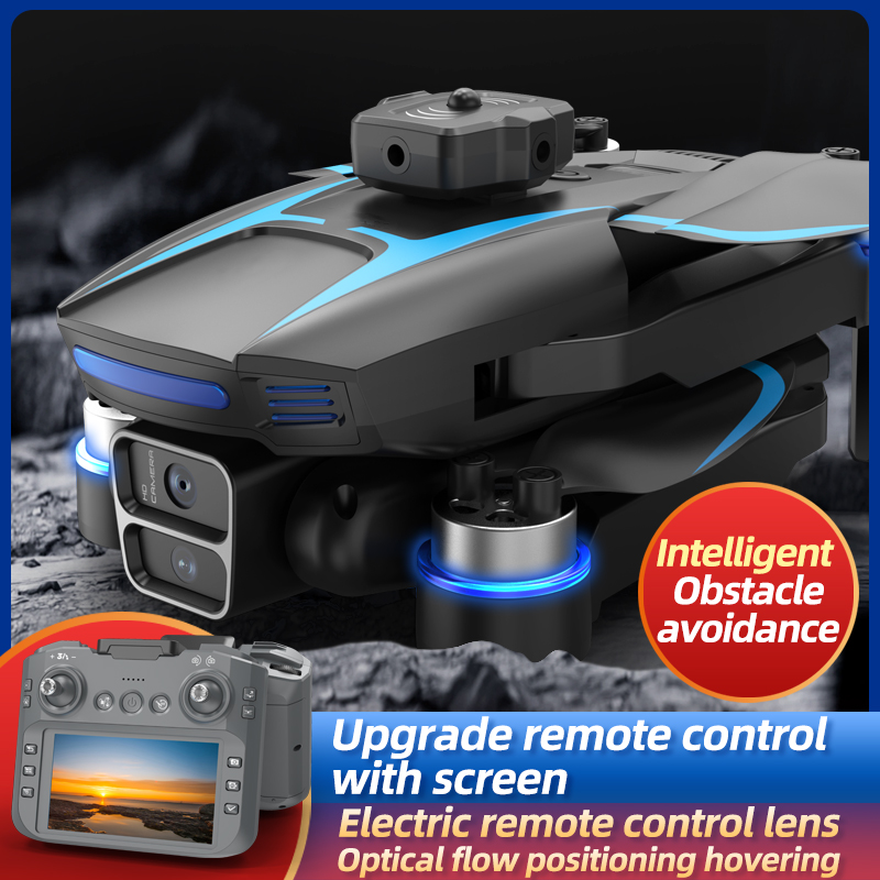 The FOOZAC screen-controlled drone features headless mode, altitude holding mode, WiFi FPV (dual-lens switching function), and remote lens adjustment function Specification image