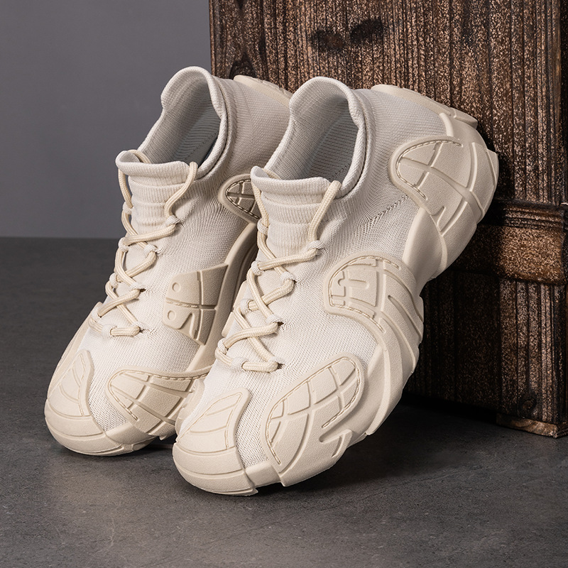 The new autumn collection of octopus coconut thick-soled woven casual single shoes is a versatile choice for men. These are large-sized men's shoes for export details Picture