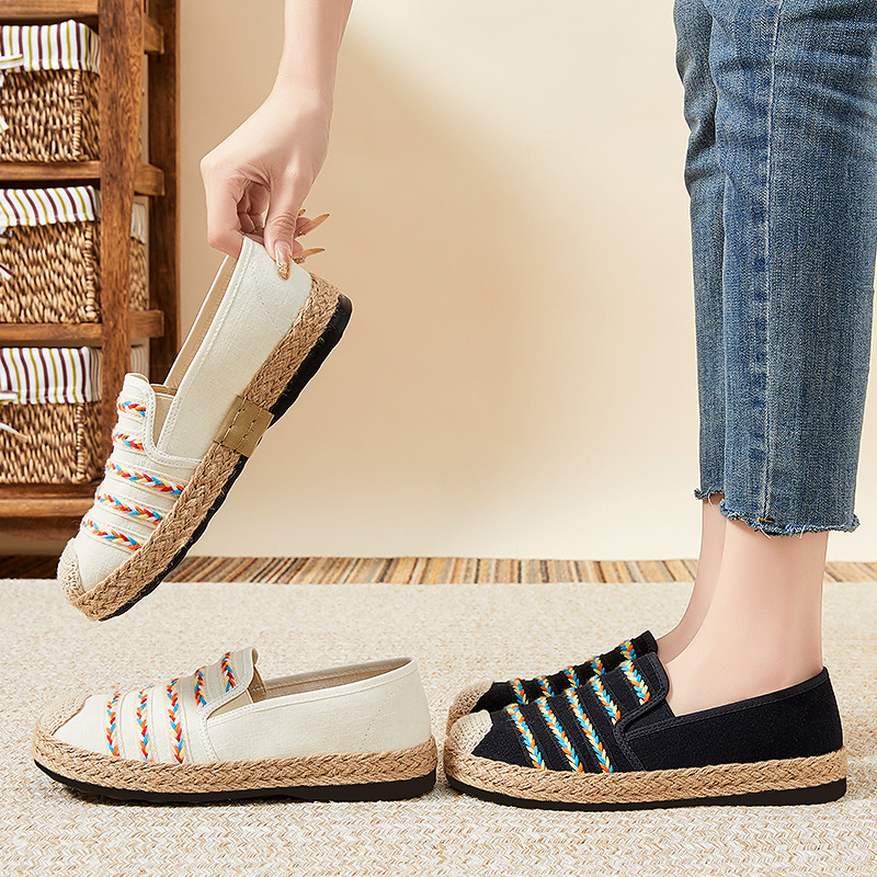 New versatile women's shoes, ethnic one-foot casual shoes, polyurethane wholesale gifts, soft-soled, not tiring to the feet, mom's shoes Specification drawing