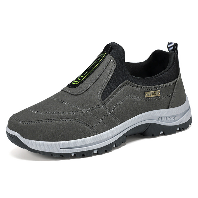 Men's shoes 2025 autumn new cross-border distribution solid color versatile single shoes, hiking shoes, soft-soled Korean-style casual walking shoes Item Picture