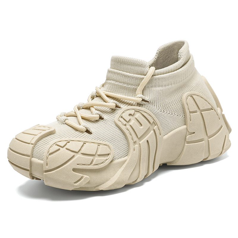 Spring new trendy, fashionable and retro sports shoes for women, Feizi versatile casual shoes, thick-soled and large-sized women's shoes Item Picture