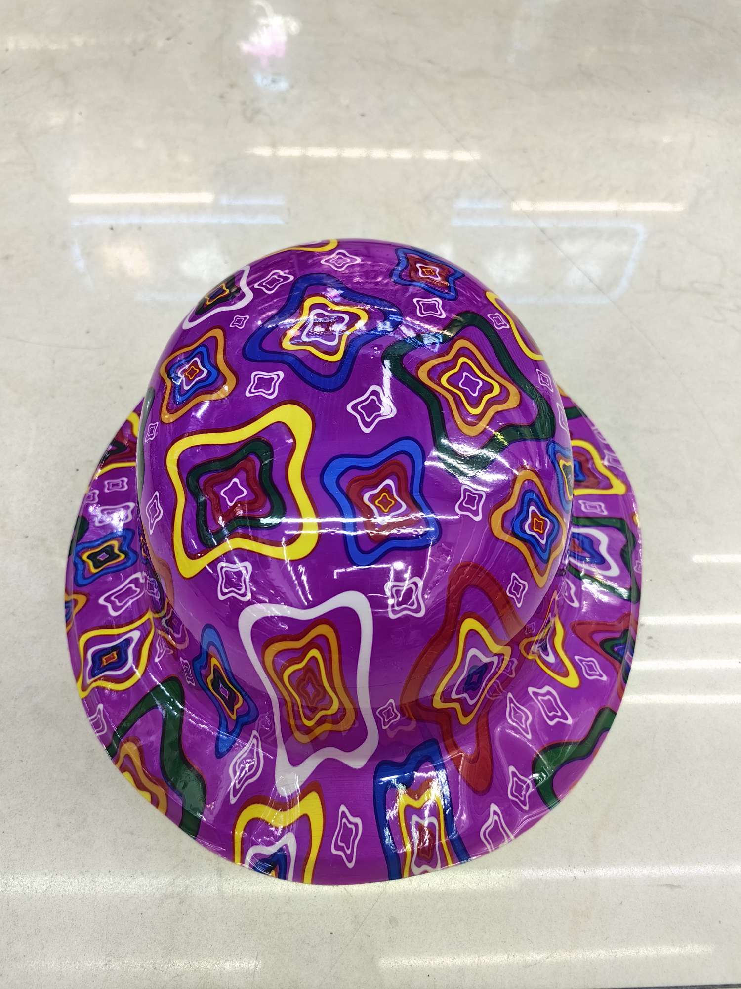 印花卡通小圆帽塑料多款式可选多颜色混搭可定制细节图