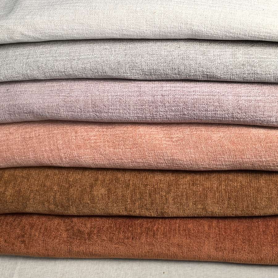 Double-sided colored woven Chenille fabric sofa and pillow fabric manufacturer, high-end composite fabric thickened solid color details Picture