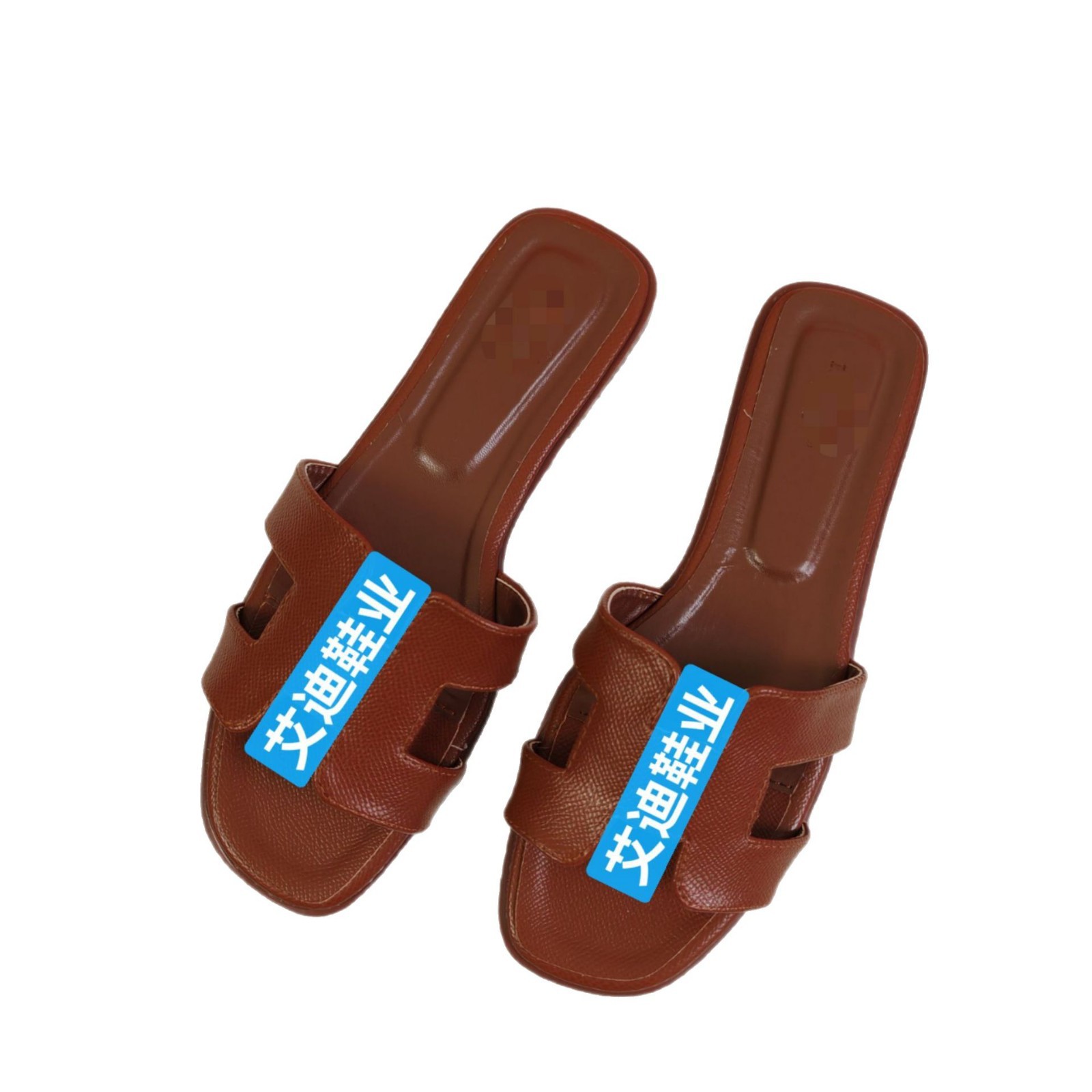 Eddie's in-stock wholesale cross-border H slippers, women's bestsellers, summer versatile cool slippers, women's flat shoes slipper Item Picture