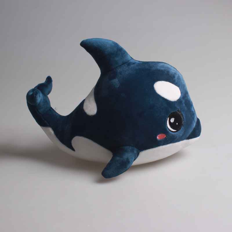 欧美跨境毛绒玩具可爱鲨鱼可定制LOGO和颜色详情9