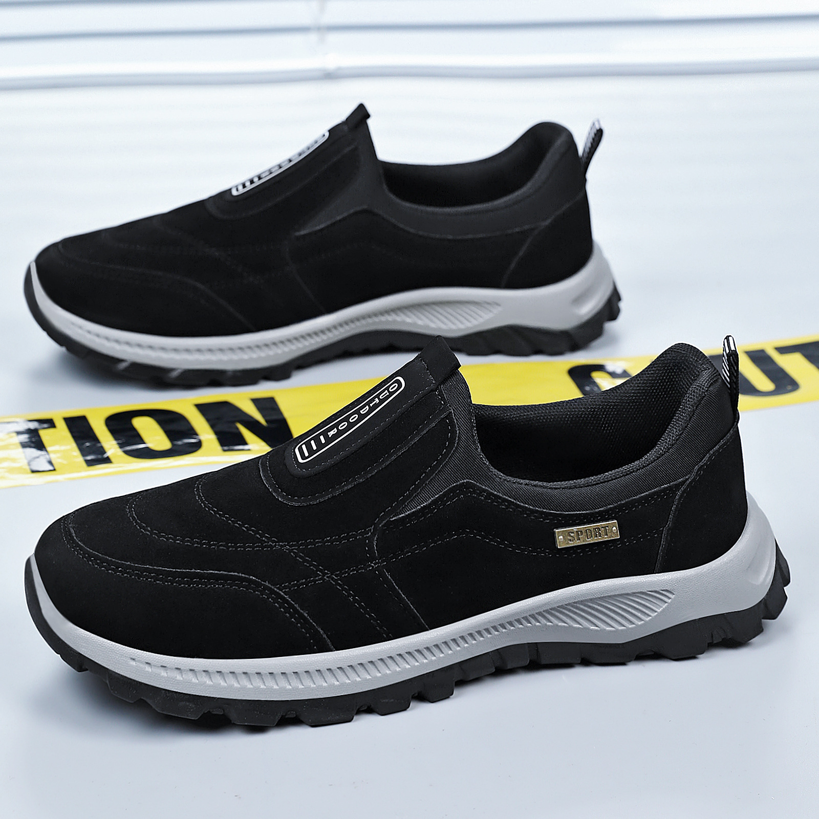 Men's cross-border foreign trade outdoor hiking, cross-country, mountaineering and fitness walking shoes, couple style, one-step fashionable sports shoes Specification drawing