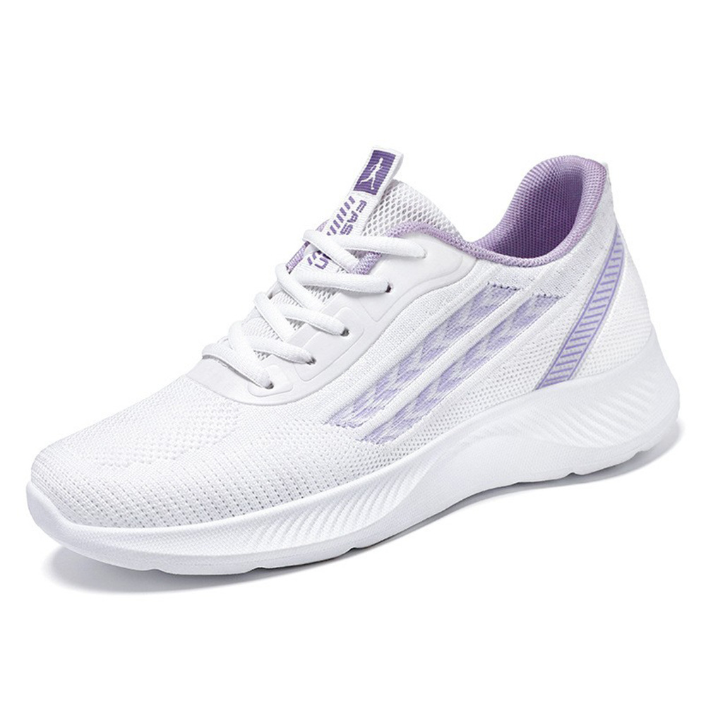 Wholesale of new autumn mesh breathable casual style single shoes for women, cross-border large-sized Korean version height-increasing sports shoes Item Picture