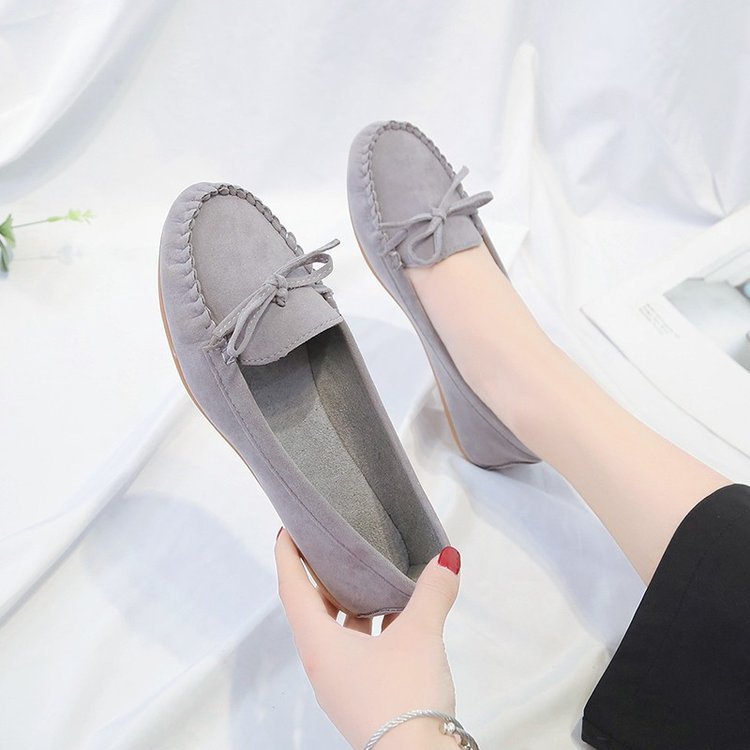 wish Women's Doudou shoes Spring and Autumn New style European and American bow flat single shoes Round toe pregnant women's export large-sized women's shoes Application Scenario