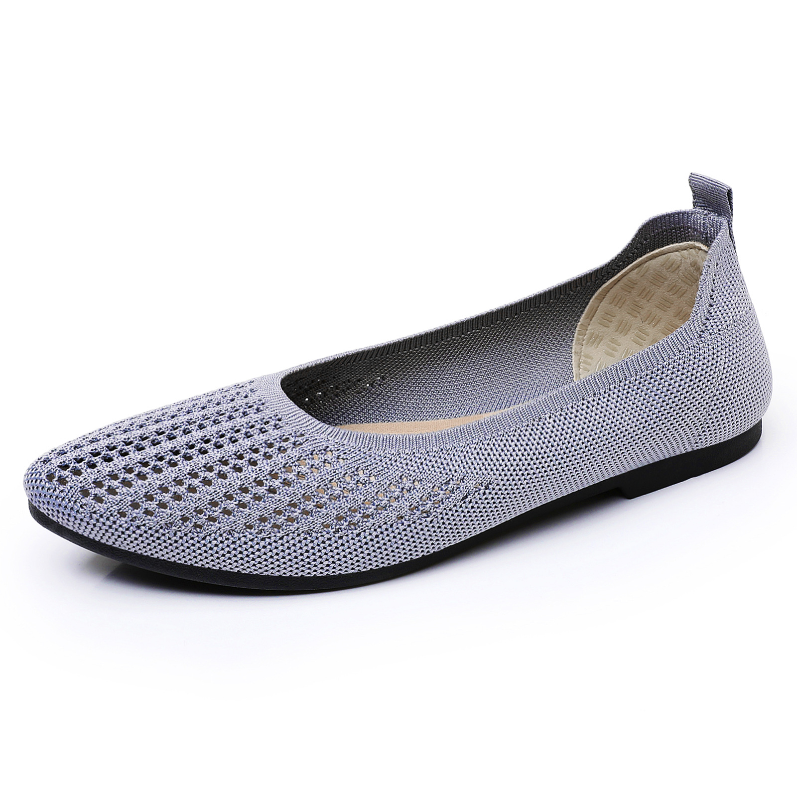 New women's shoes, old Beijing cloth shoes, shallow opening mesh shoes, breathable one-step mom shoes, cross-border factory direct sales Item Picture