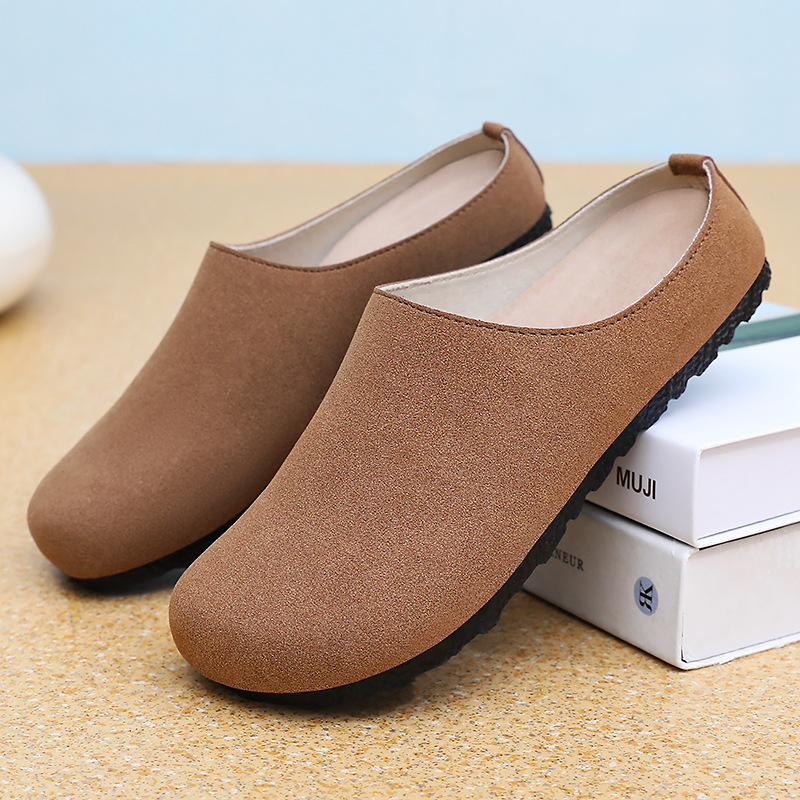 Slippers Women's autumn new style one-foot casual shoes cross-border wholesale shallow-mouthed lazy shoes soft-soled not tiring to the feet mom shoes details Picture