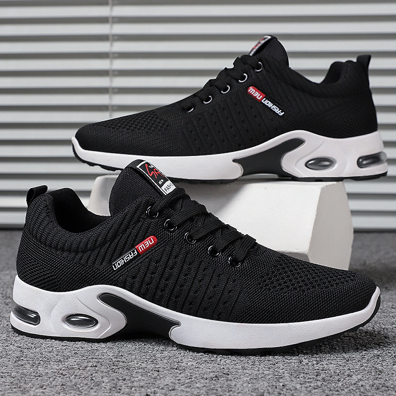 Men's sports shoes 2025 New lightweight shoes, men's casual running shoes, fashionable soft-soled trendy men's shoes, breathable full figure