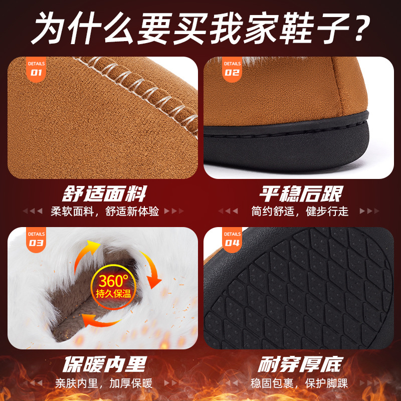 MAO MAO Slippers Women's Winter new cross-border wholesale casual women's shoes, warm and comfortable for home use, fleece and thickened cotton slippers Application Scenario