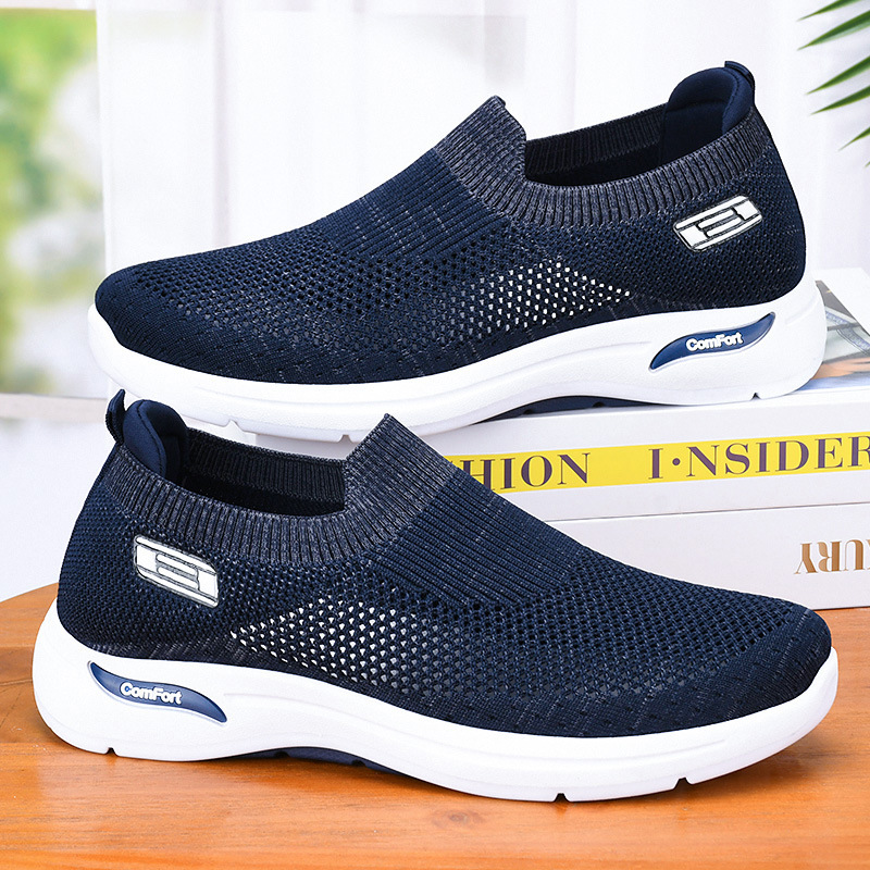 Men's shoes wholesale 2025 new men's shoes, spring and autumn casual shoes, breathable mesh shoes, perforated mesh shoes, trendy brand Specification drawing