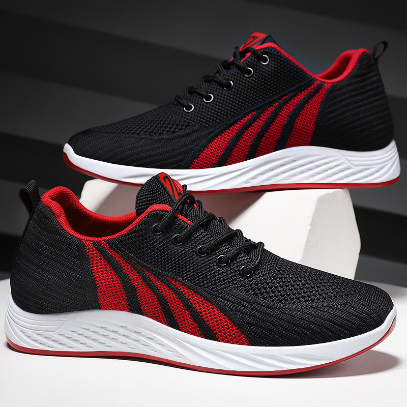 Men's Sneakers 2025: Breathable and trendy running shoes, Korean-style lace-up lightweight and casual shoes, versatile and comfortable for men details Picture