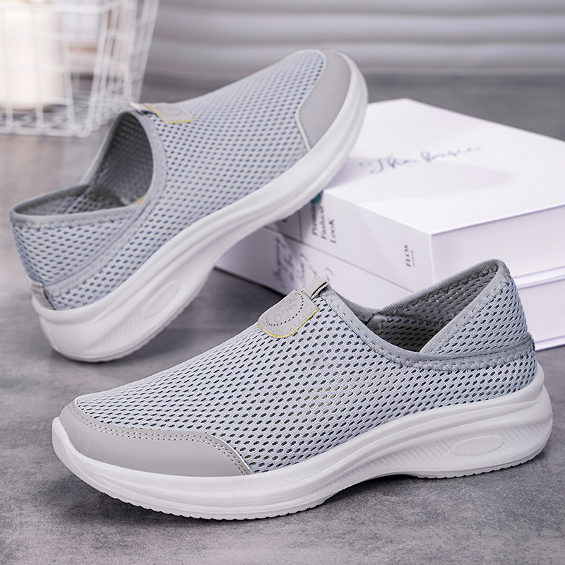 New autumn mosquito-repellent men's shoes, cross-border one-step old Beijing cloth shoes, breathable, casual and comfortable couple dad shoes Specification drawing