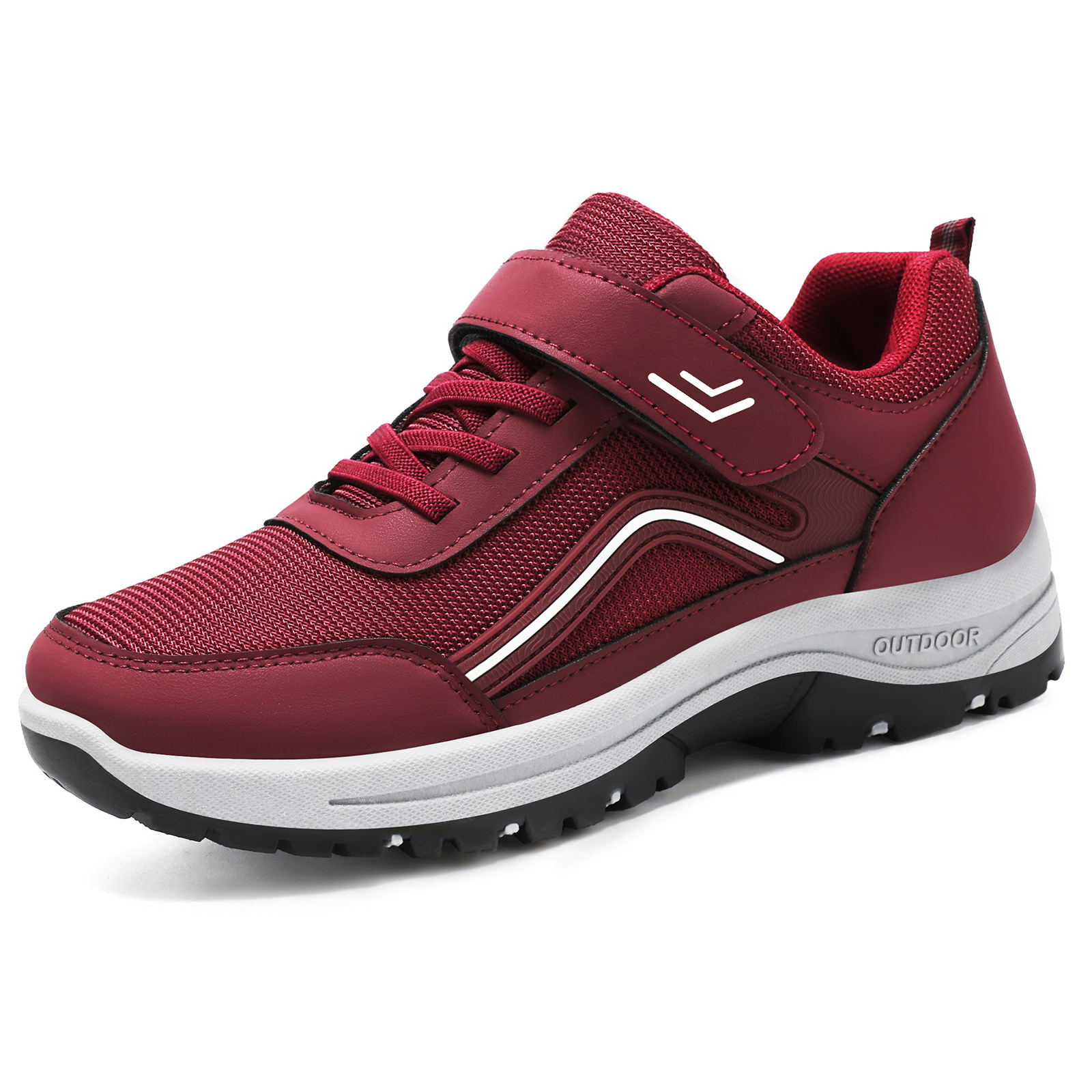 Women's versatile walking shoes, couple style shoes for middle-aged and elderly mothers, Velcro style casual shoes, soft-soled comfortable women's shoes Item Picture