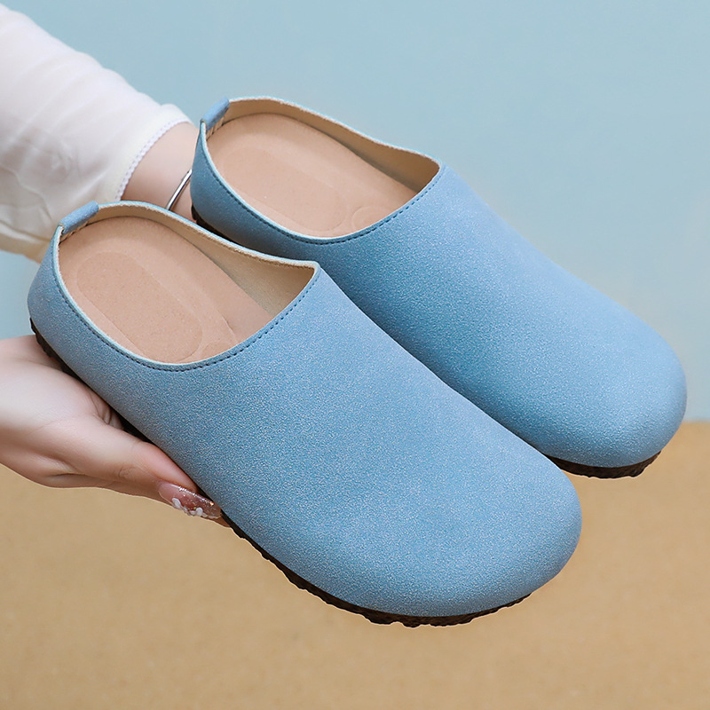 Slippers Women's autumn new style one-foot casual shoes cross-border wholesale shallow-mouthed lazy shoes soft-soled not tiring to the feet mom shoes Application Scenario