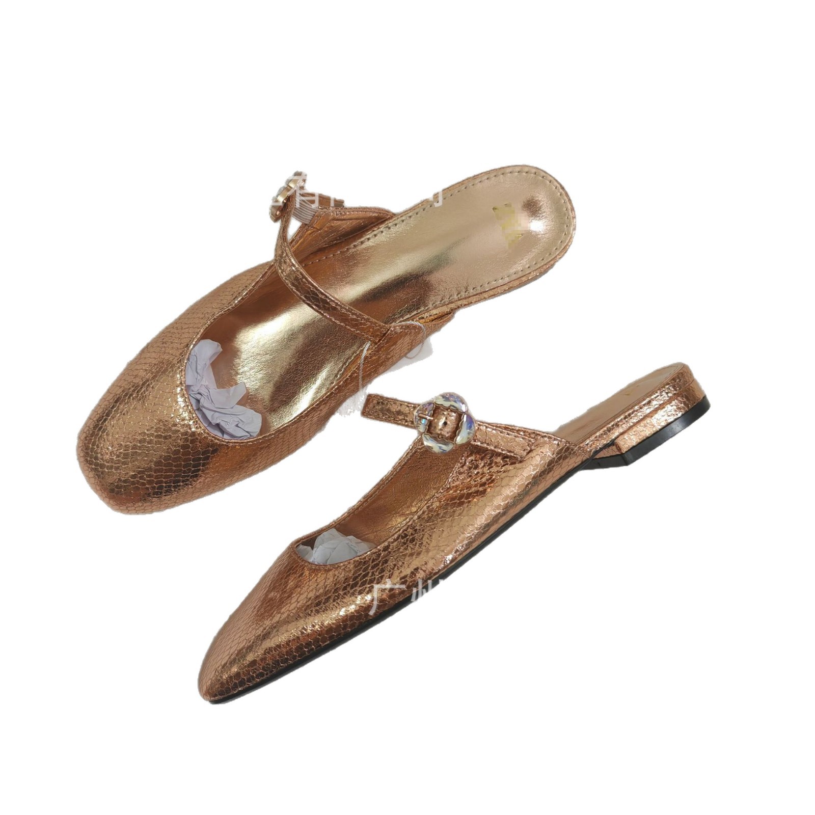 Eddie's new ZA brand export bestseller flat sandals for women, one-foot flip-flops, Mary Jane French women's shoes Item Picture