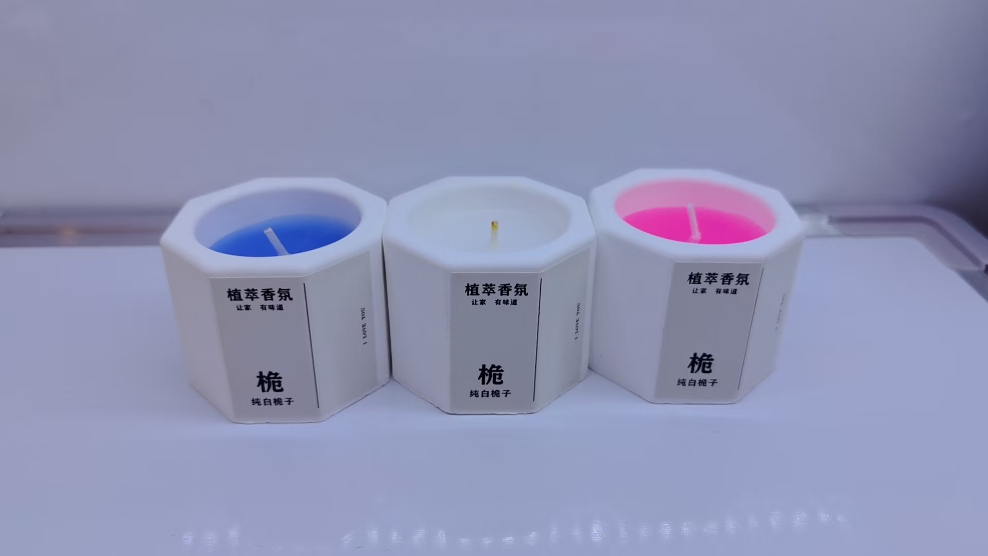 石膏香薰蜡烛，日常生活，浪漫香薰装饰蜡烛产品图