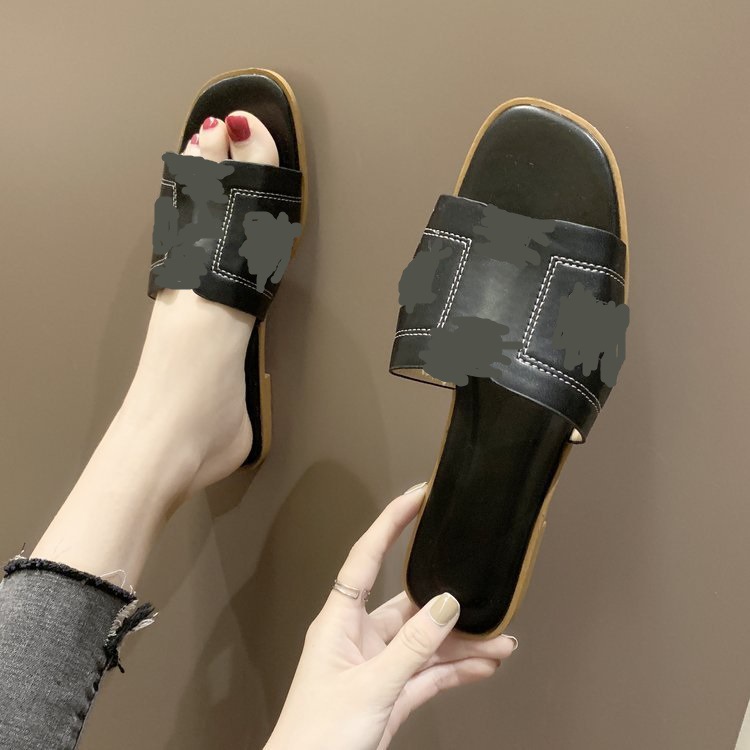 Summer 2025 new style slipper Korean vacation beach slippers for women's outerwear, student wholesale flat slippers details Picture