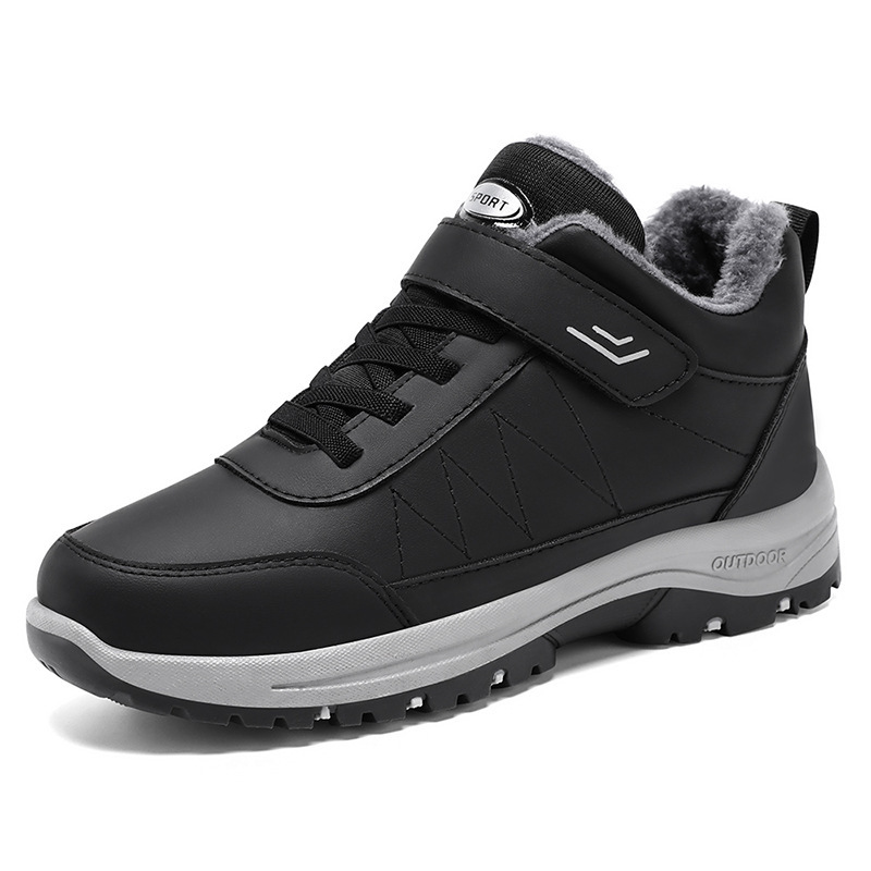 Cotton shoes 2025 Winter outdoor sports cotton boots, cross-border thickened plush lining warm couple casual snow boots Item Picture