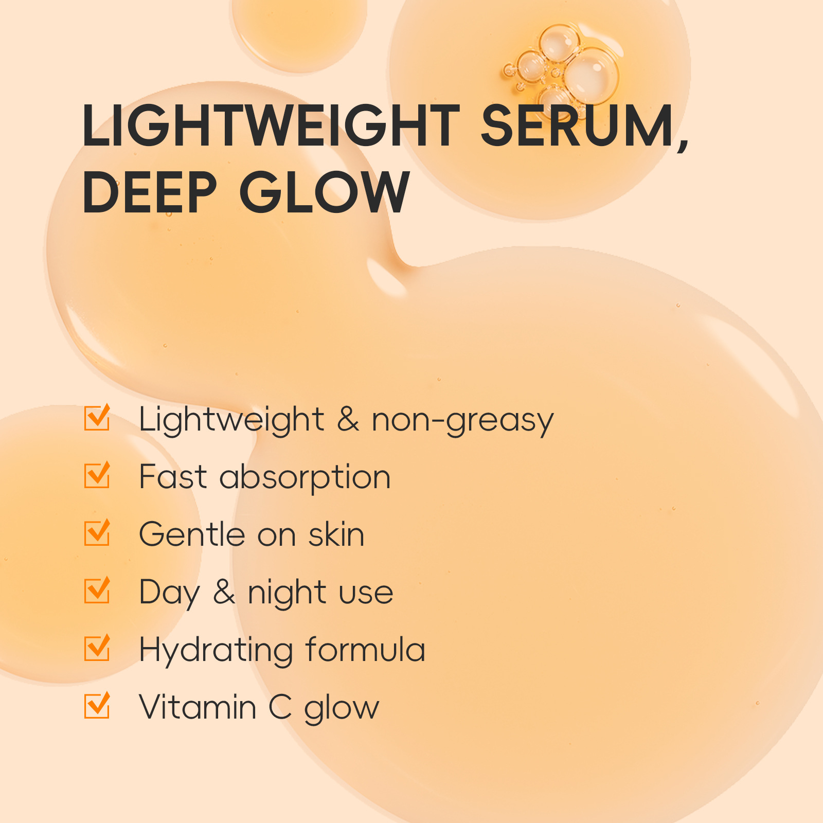 LAIKOU California Vitamin c Essence 30ml Hydrating and Moisturizing Sodium Hyaluronate Cross-border Manufacturer Specification drawing