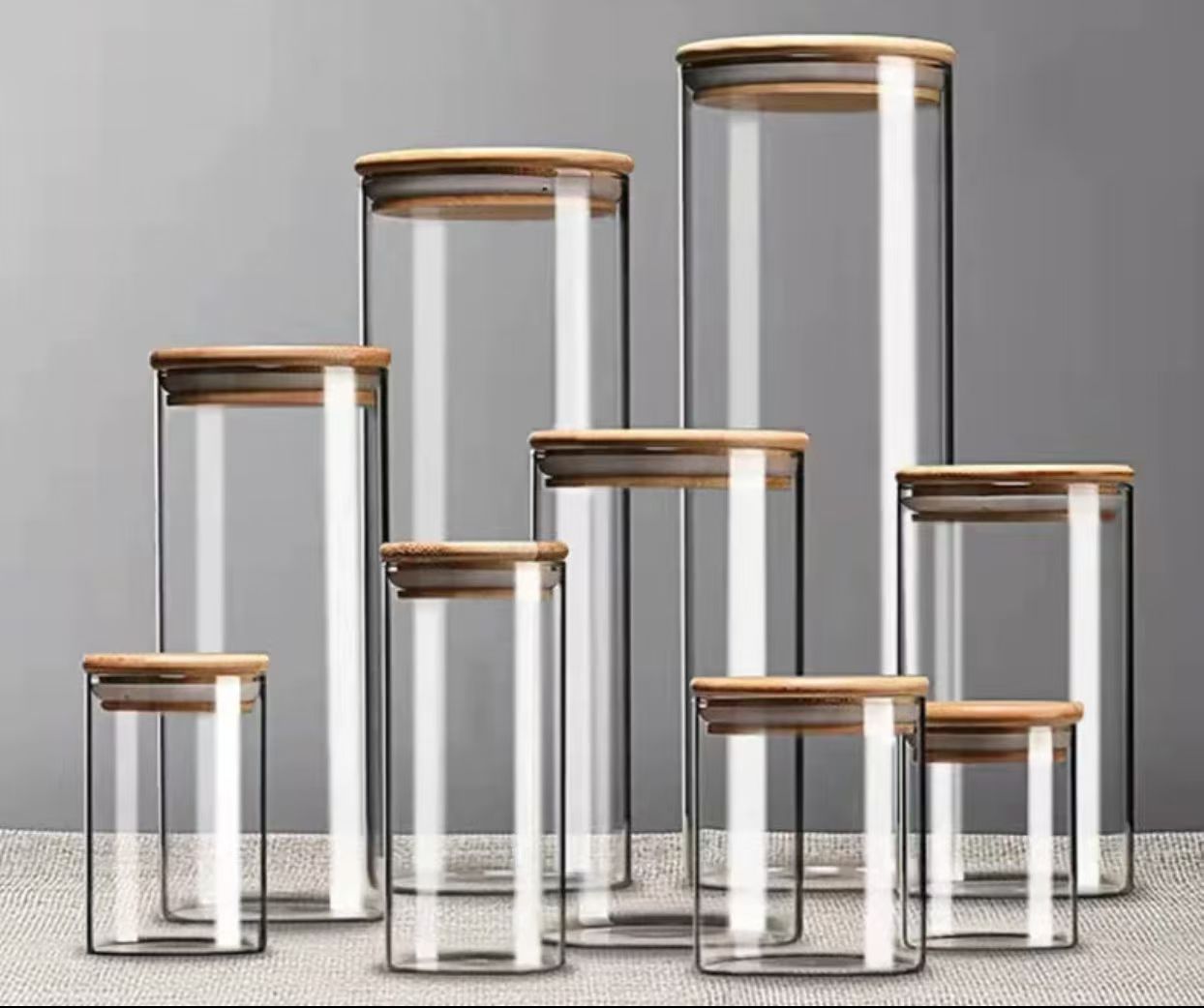 高硼硅玻璃茶叶罐密封防潮家甪玻璃零食收纳罐细节图