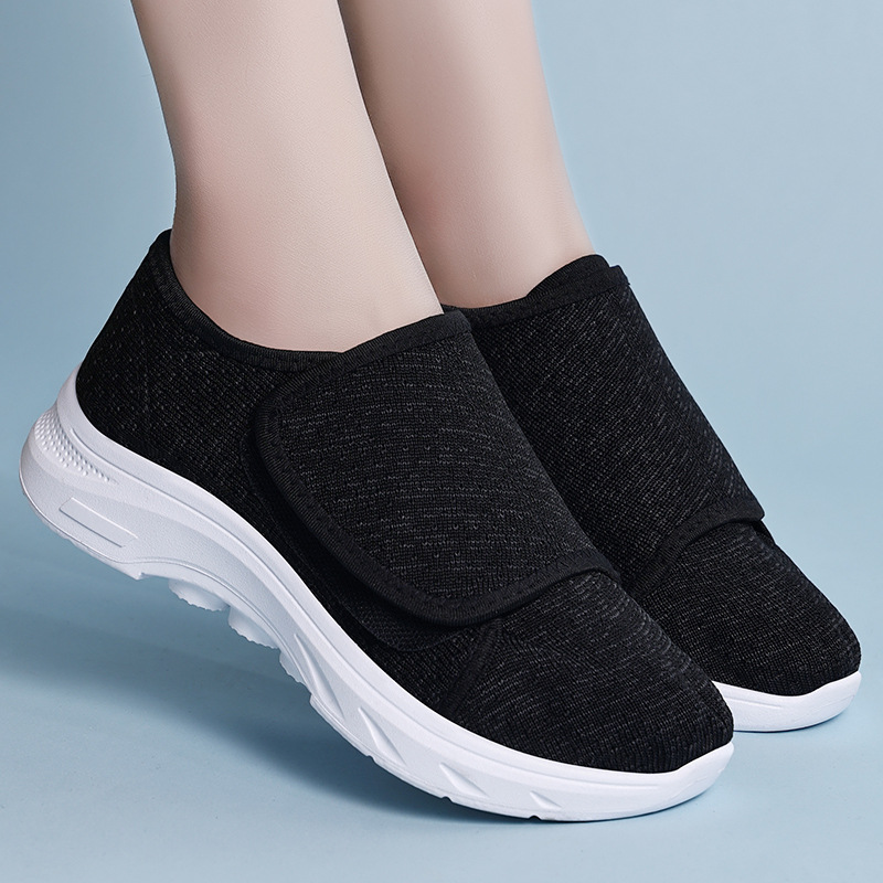 New Velcro adjustable shoes for women, comfortable and casual shoes for middle-aged and elderly mothers, cross-border wholesale women's shoes Specification drawing