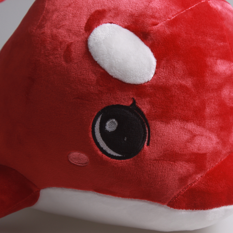 欧美跨境毛绒玩具可爱鲨鱼可定制LOGO和颜色详情5