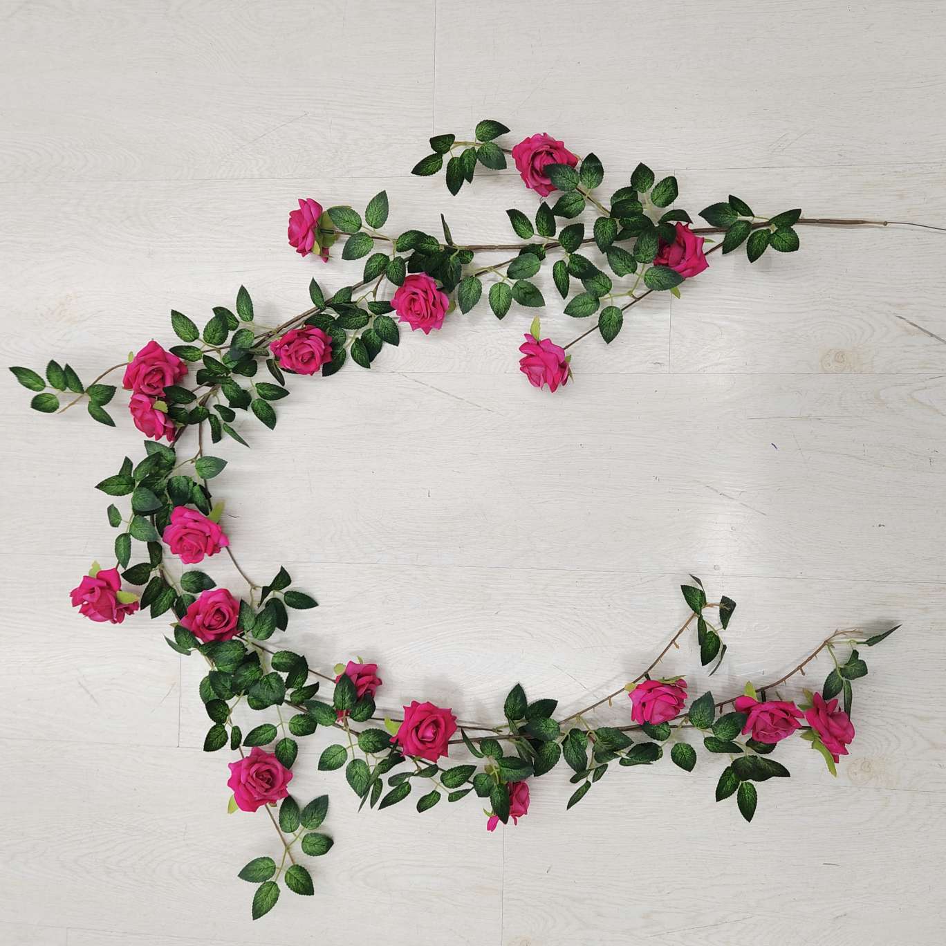 Simulated handicrafts and gifts, spring garden plastic flowers, silicone artificial petals, simulated roses, vines detail image 8