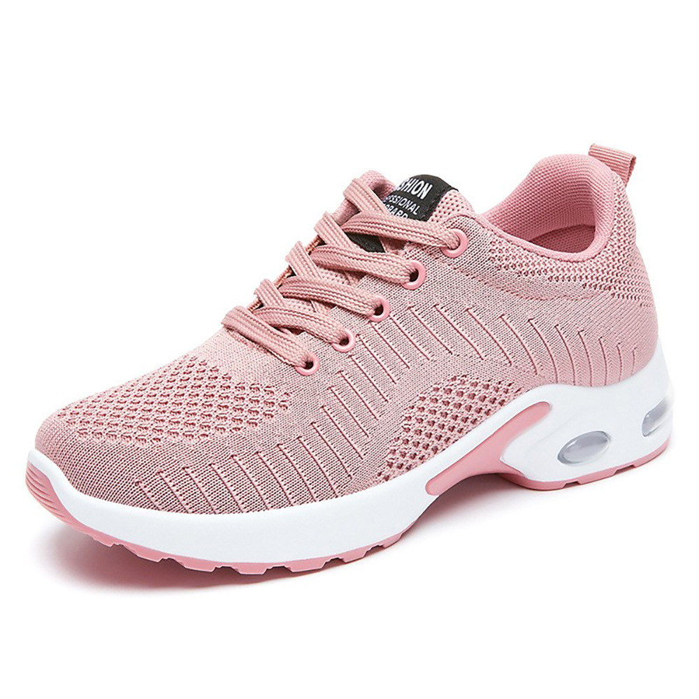 Summer new style of foreign trade women's shoes with front lacing, comfortable air cushion running shoes, factory direct sales of cross-border shoes Item Picture