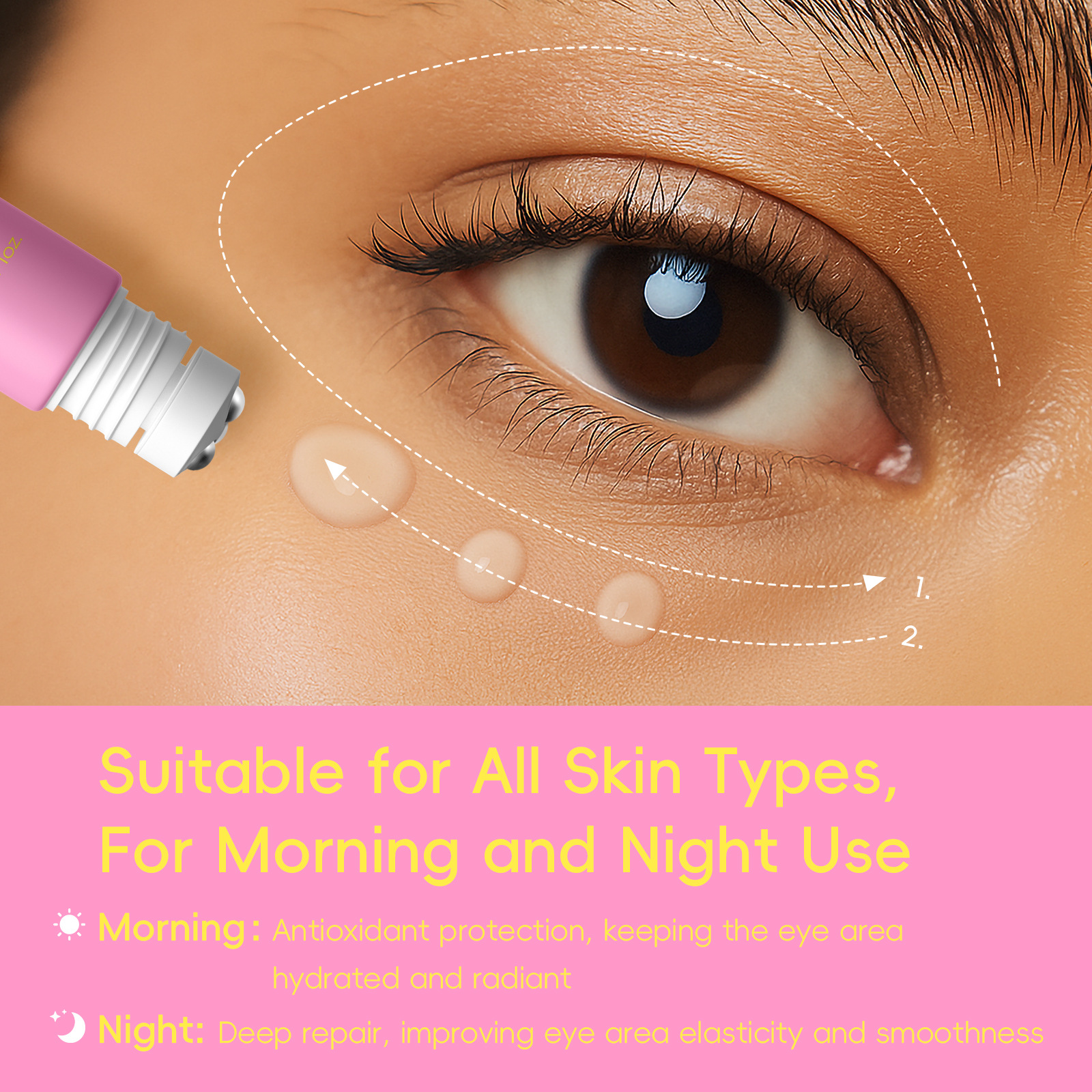 Cross-border new product Laicome Five-in-One EYE CREAM 20g5 IN 1 GLOW UP SUPER EYE CREAM Foreign trade Specification drawing