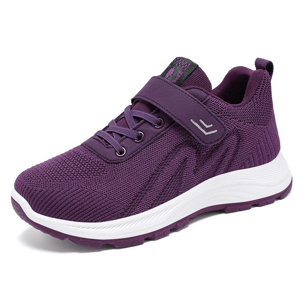 Women's sports shoes 2025 Autumn new style mom shoes factory direct sales casual single shoes for middle-aged and elderly Velcro walking shoes Item Picture