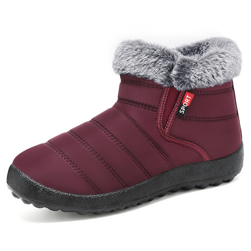 Women's cotton shoes, winter fleece and thickened cotton boots, new cross-border cold-proof and warm snow boots, versatile and casual women's boots Item Picture