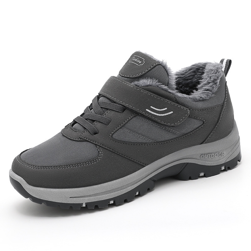 Men's snow boots, winter export consignment shoes, warm and cold-proof household with added fleece and thickened cotton boots, midsole dad shoes Item Picture