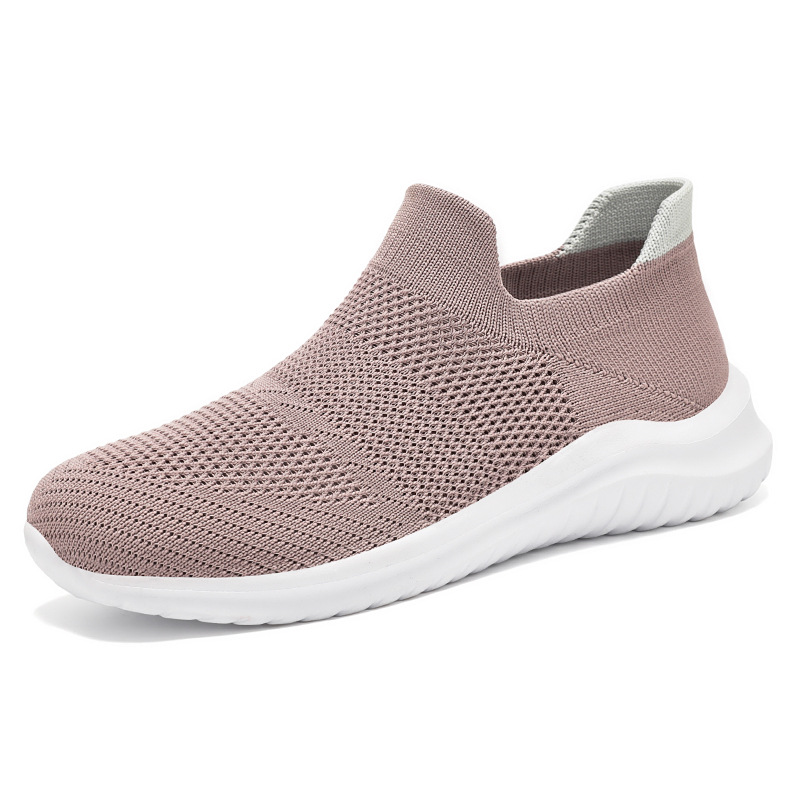 Women's shoes autumn new style soft-soled comfortable women's casual single shoes, cross-border versatile women's single shoes, breathable mesh shoes Item Picture