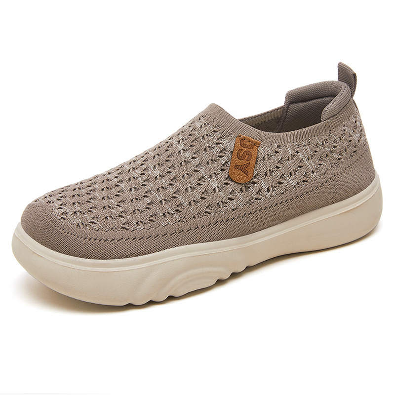 This is a versatile autumn collection of Fei-woven breathable and non-smelly casual shoes, soft-soled sports shoes, and mesh breathable women's shoes Item Picture