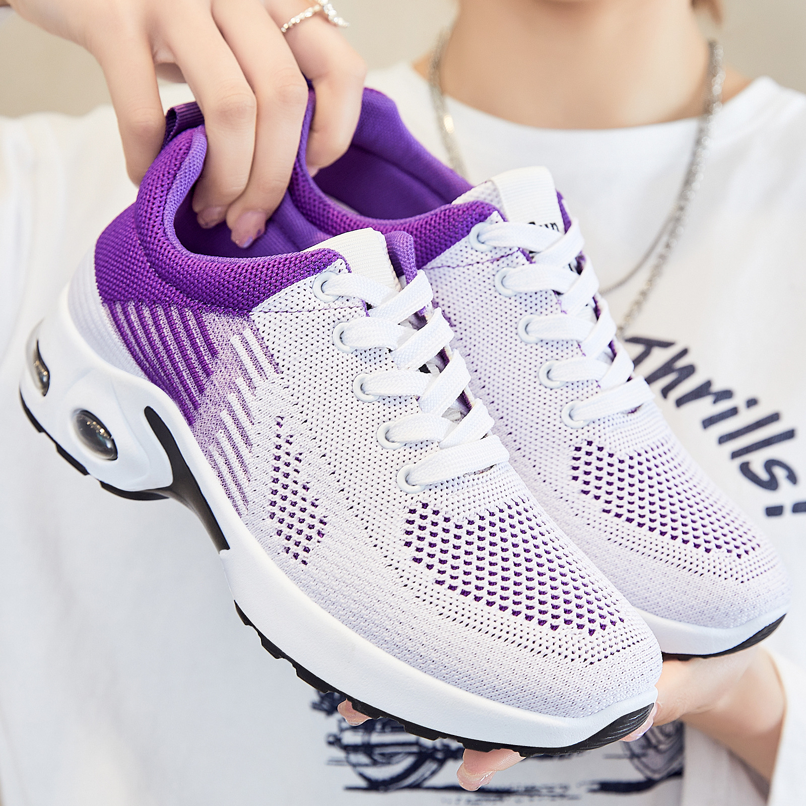 shoes for Women 2025 New Style foreign trade women's shoes, fashionable casual shoes, cross-border running shoes for women, sports shoes for women details Picture