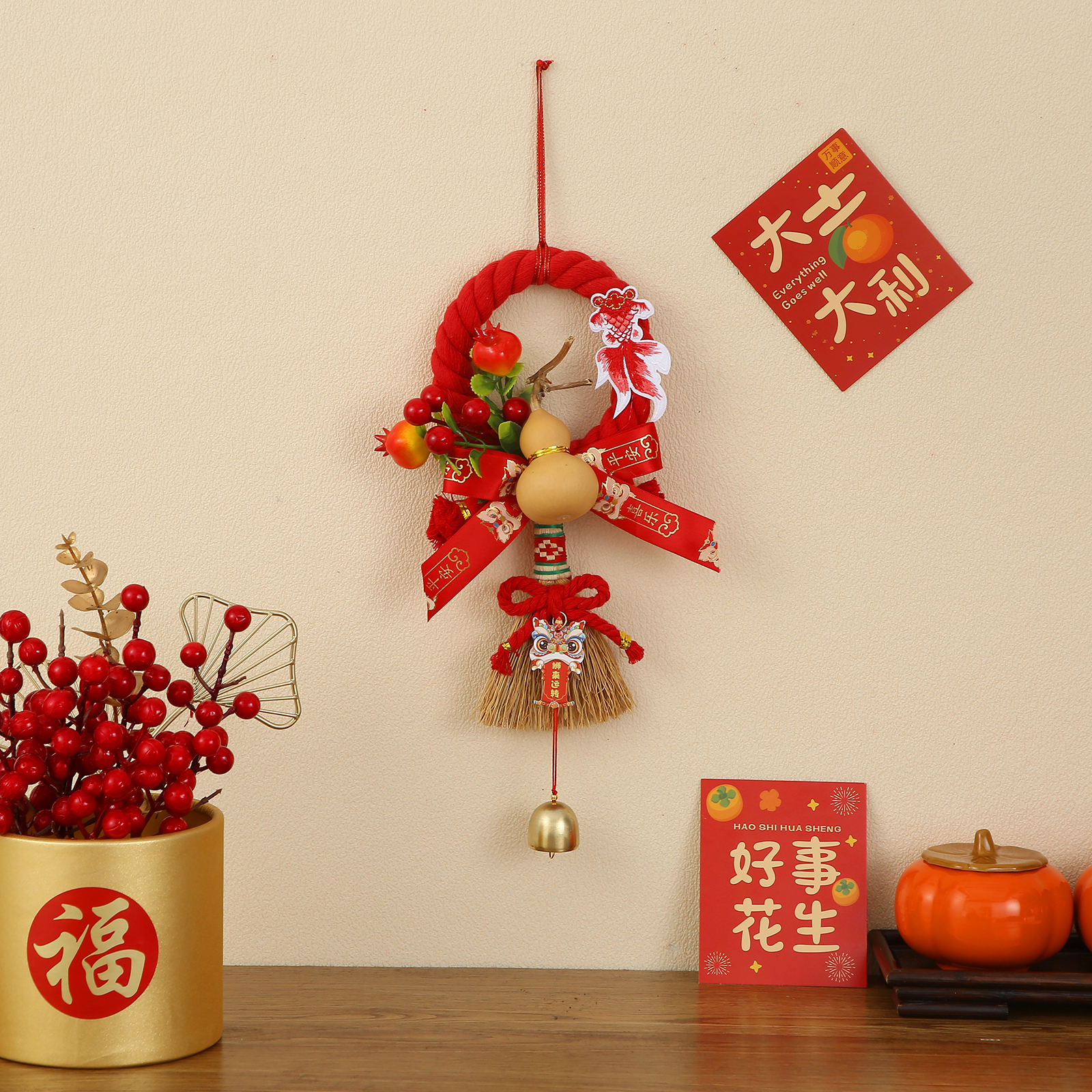 助公文化用品中国产结绳装饰品手工编织绳子中国结挂饰多色款喜庆用品喜庆中国结挂件喜庆绳艺绳艺中国结喜庆用品喜庆中国结挂件