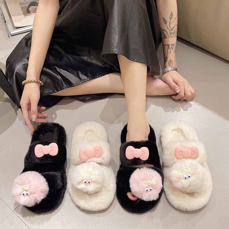 2025 Niche Instagram trendy girl heart cute, creamy, anti-slip, flat, versatile, casual outerwear slippers details Picture