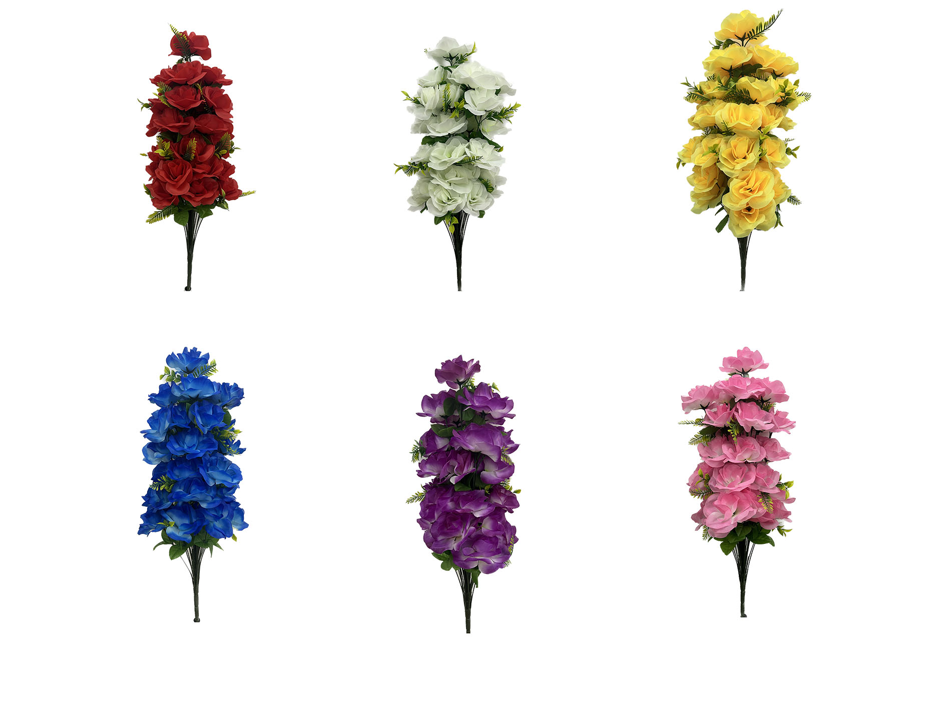 仿真花塑料花植绒毛质感 仿真柏树配件 室内装饰绿植摆件仿真花假花塑料仿真花