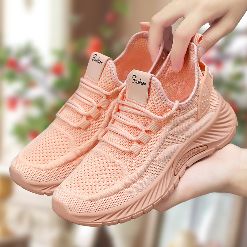 Wholesale and consignment of new autumn fashion casual running shoes for women, cross-border trendy Feizhi women's shoes, sports single shoes full figure